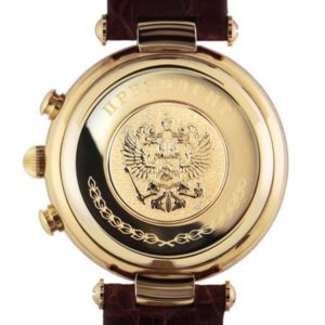 Russian chronograph watch POLJOT 3133 “PRESIDENT PUTIN” Perl Gold plated