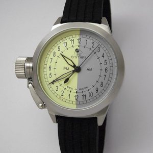 Russian 24 hour automatic watch Sputnik 1957 yg 45 mm